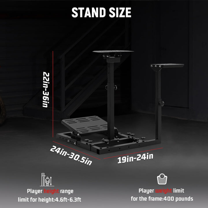 Dardoo Compact Racing Wheel Stand Platzsparender Lenkradständer