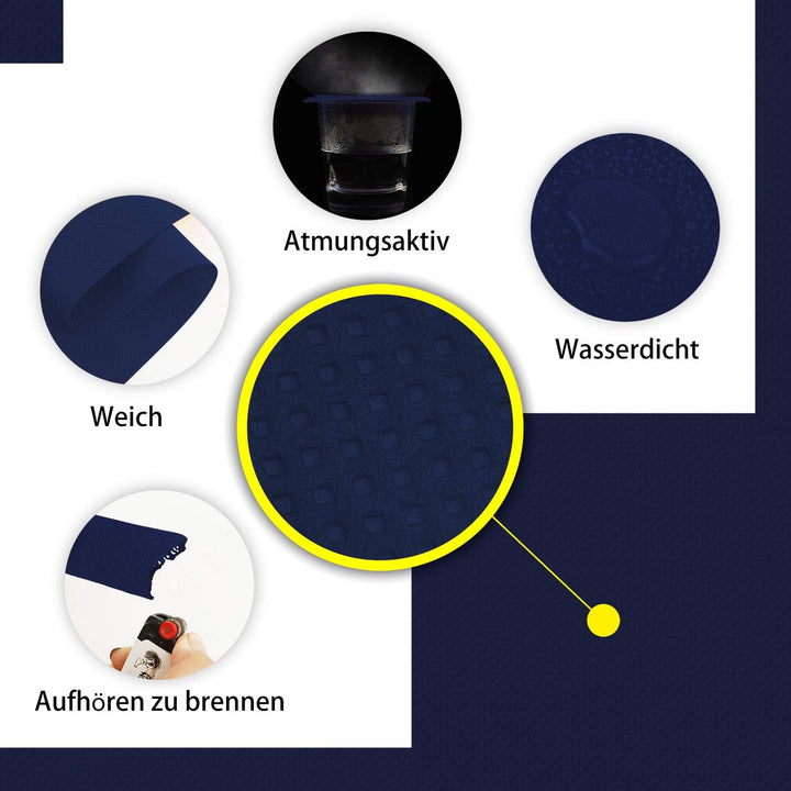 Tischdeckenrolle, 1.18 × 25M, Dunkelblau, Einweg Vlies Stoffähnlich Tischdecke Rolle, Meterware Tisc