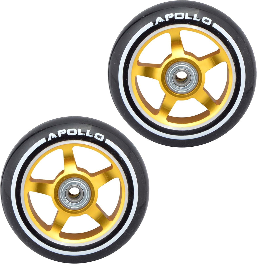Apollo Stunt Scooter Ersatzräderset Pro Wheels - ABEC9 Kugellager, Roller Rad Ersatz-Räder passend S