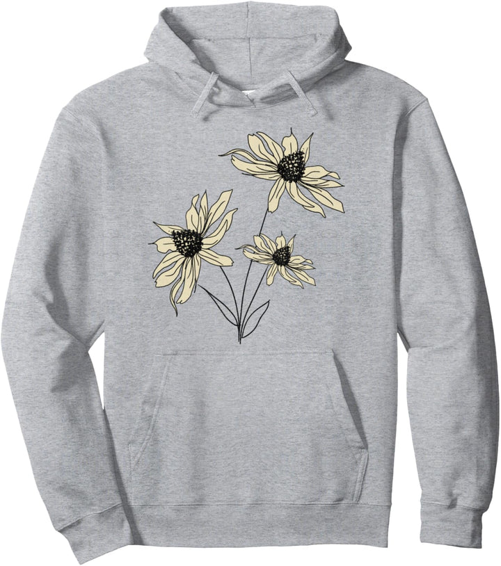 Trendy Garden Flowers Pocket C1 Pullover Hoodie