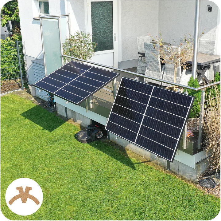 2 Sets V-CANT-C Solarmodul Halterung │ Halterung für Solarmodule bis zu 114.5 cm und 600 W│ Robuste
