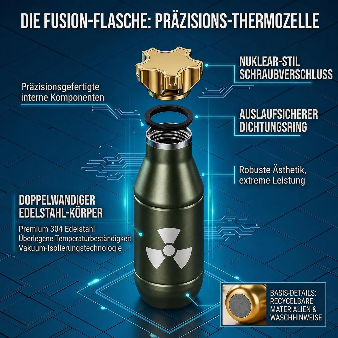 Grogife Thermoskanne 500ml Geschenke für Männer Papa, Lustige Geburtstagsgeschenk für Mann Jagd Jäge
