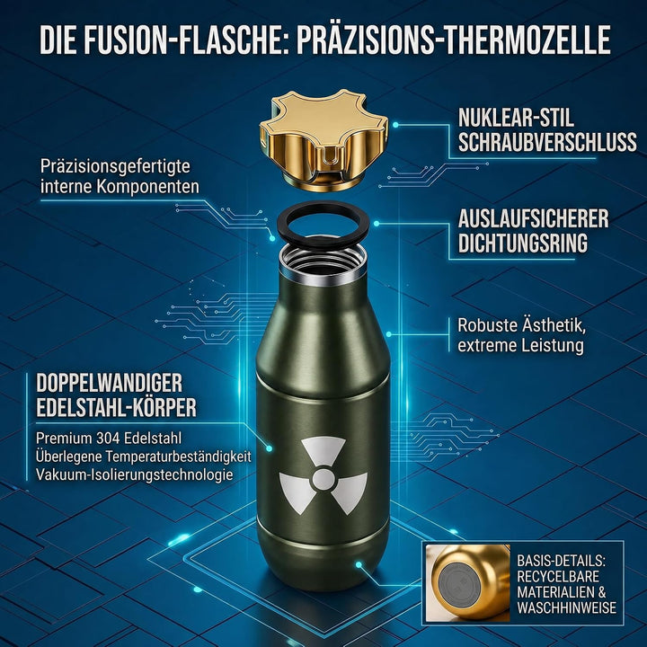 Grogife Thermoskanne 500ml Geschenke für Männer Papa, Lustige Geburtstagsgeschenk für Mann Jagd Jäge