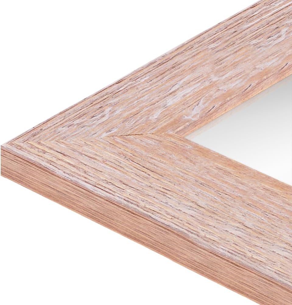 WANDStyle Spiegel im Landhaus Stil I Aussenmass: 28x48cm I Farbe: Eiche, Sonoma (Optik) I Wandspiege