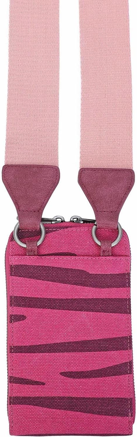 Fritzi aus Preussen Izzy08 Jozy Canvas Handytasche 11 cm Canvas Zebra Pink, Canvas Zebra Pink
