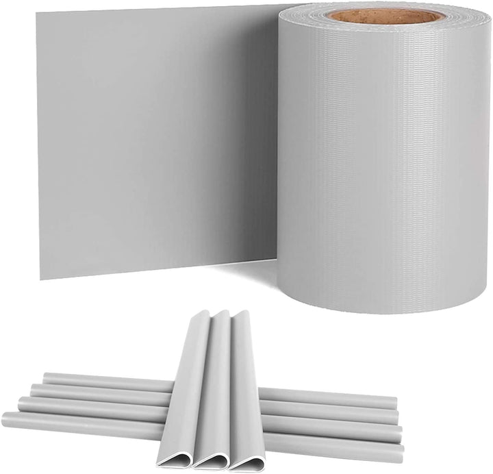 UISEBRT PVC Sichtschutzstreifen für Doppelstabmatten, 65 m x 19 cm Doppelstabmattenzaun, Blickdichte