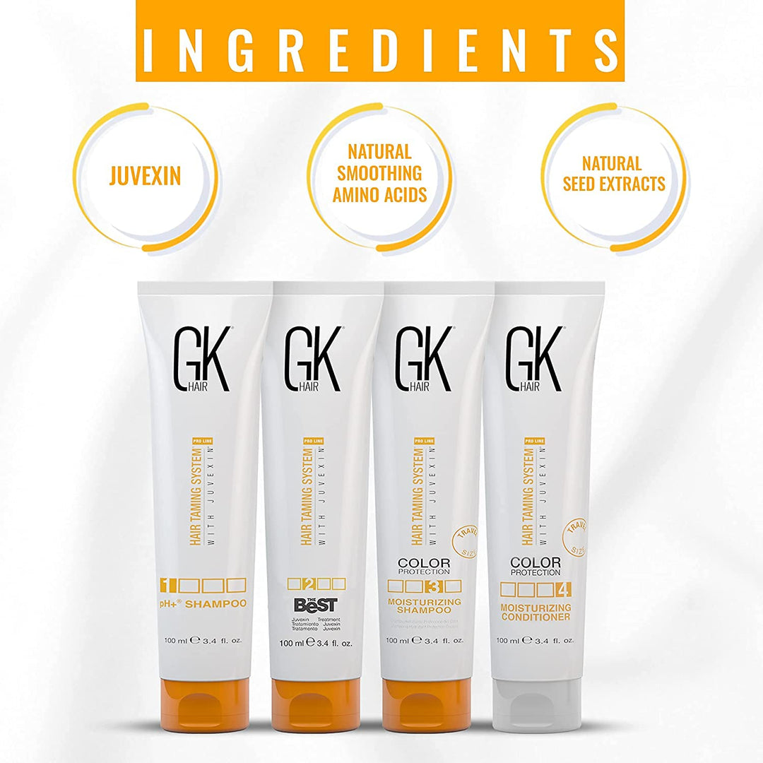 GK HAIR Global Keratin The Best Consumer Box Kit (100ml/3.4 Fl Oz) Keratin-Haarglättungsbehandlung -