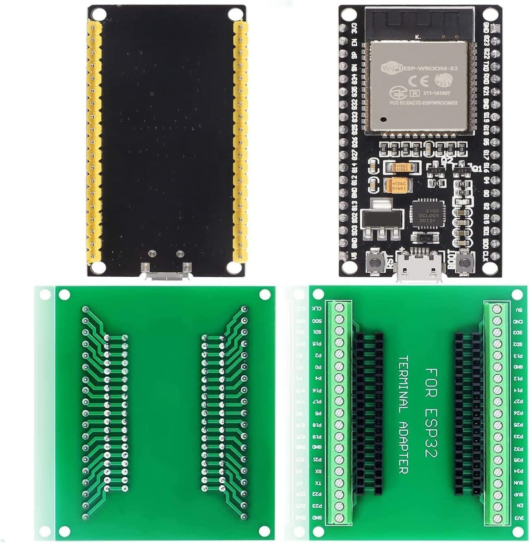 DUBEUYEW Entwicklungsboard 2,4 GHz Dual Core WLAN WiFi + Bluetooth 2-in-1 Mikrocontroller ESP-WROOM-