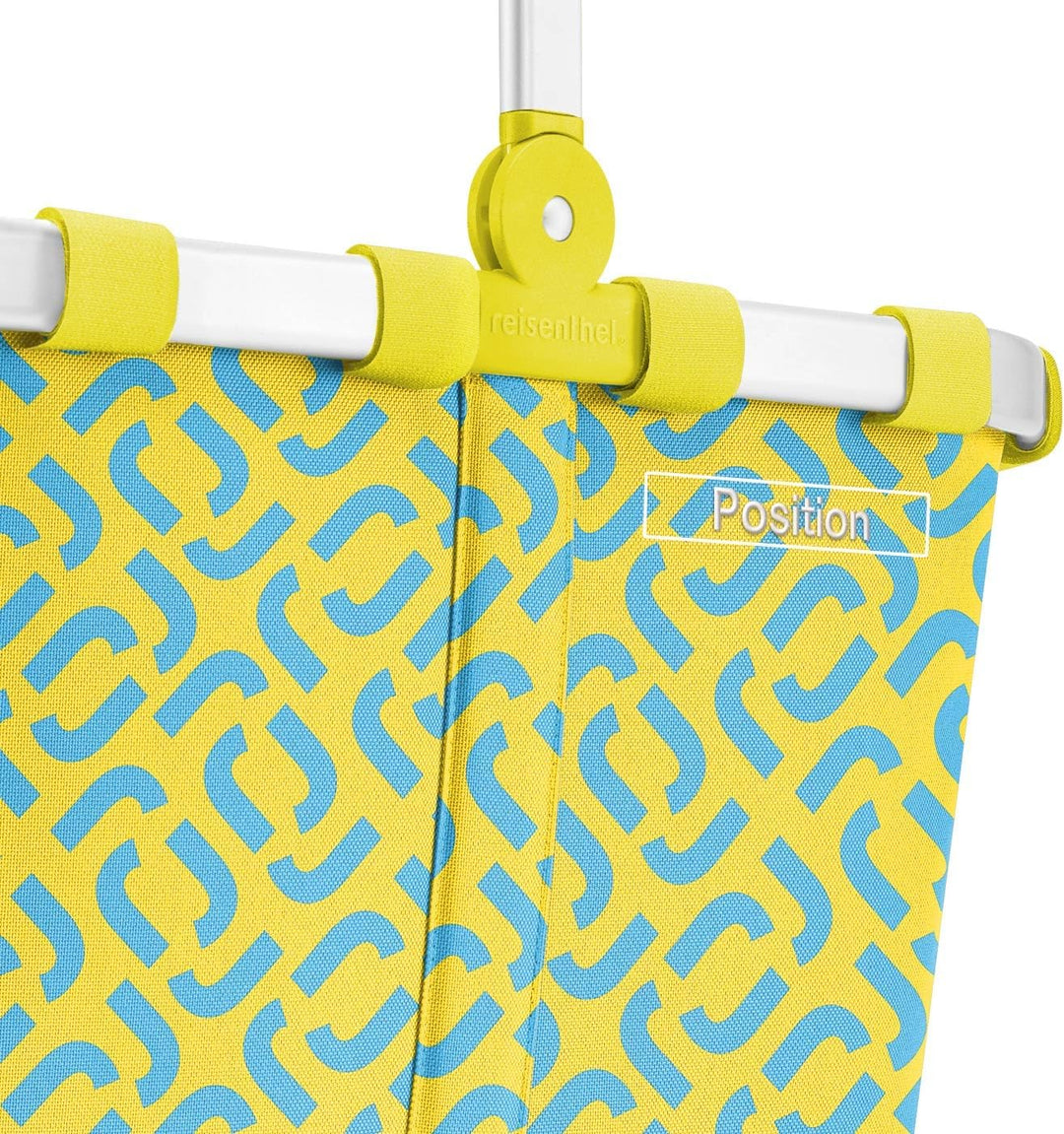 reisenthel Carrybag Trolley mit Schwenkrollen, 48 x 29 x 28 cm Signature Lemon, Signature Lemon