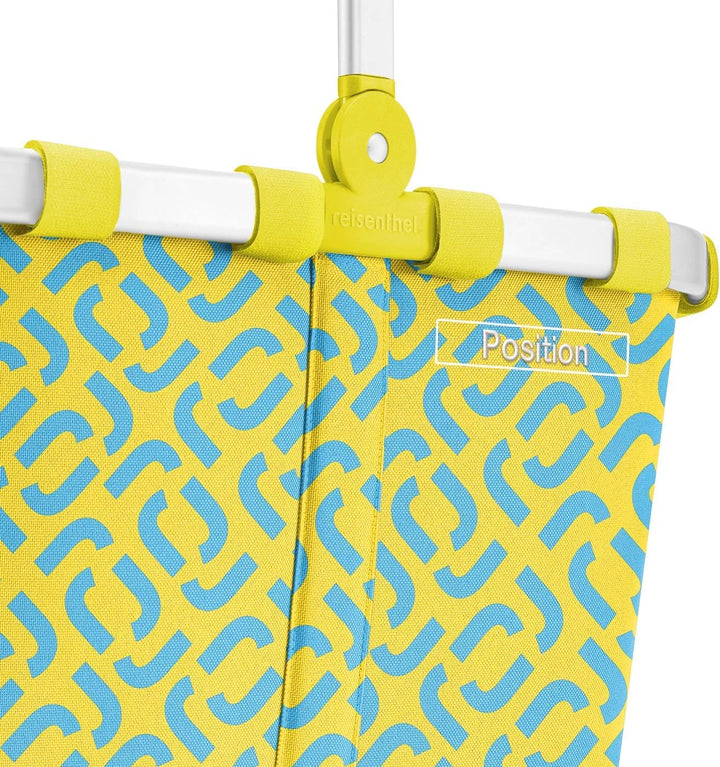 reisenthel Carrybag Trolley mit Schwenkrollen, 48 x 29 x 28 cm Signature Lemon, Signature Lemon