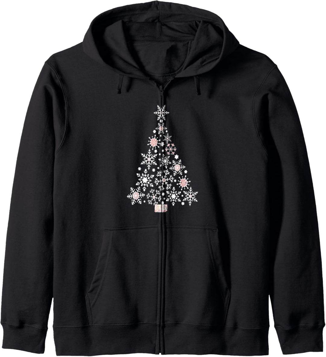 Winter Snowflake White Christmas Tree Kapuzenjacke