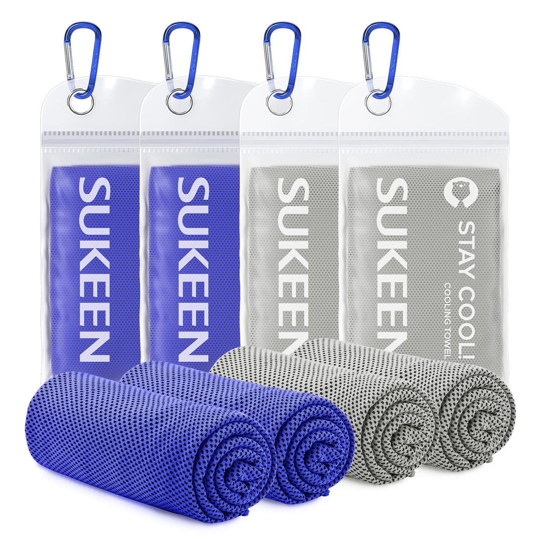 Sukeen Kühlendes Handtuch, Kühlhandtuch 100 x 30 cm, Ice Cooling Towel für Hals und Gesicht, Kühlend