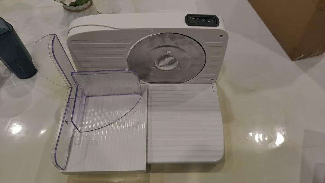 1PC Meat Slicer, 200W Electric Deli Food Slicer, 0-15mm Adjustable Thickness, Suitable for Home and