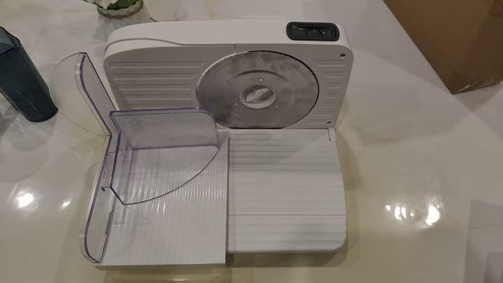 1PC Meat Slicer, 200W Electric Deli Food Slicer, 0-15mm Adjustable Thickness, Suitable for Home and