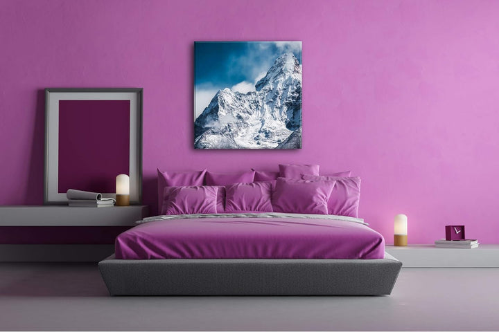 deyoli Himalaya-Gebirge Format: 70x70 als Leinwand, Motiv fertig gerahmt auf Echtholzrahmen, Hochwer