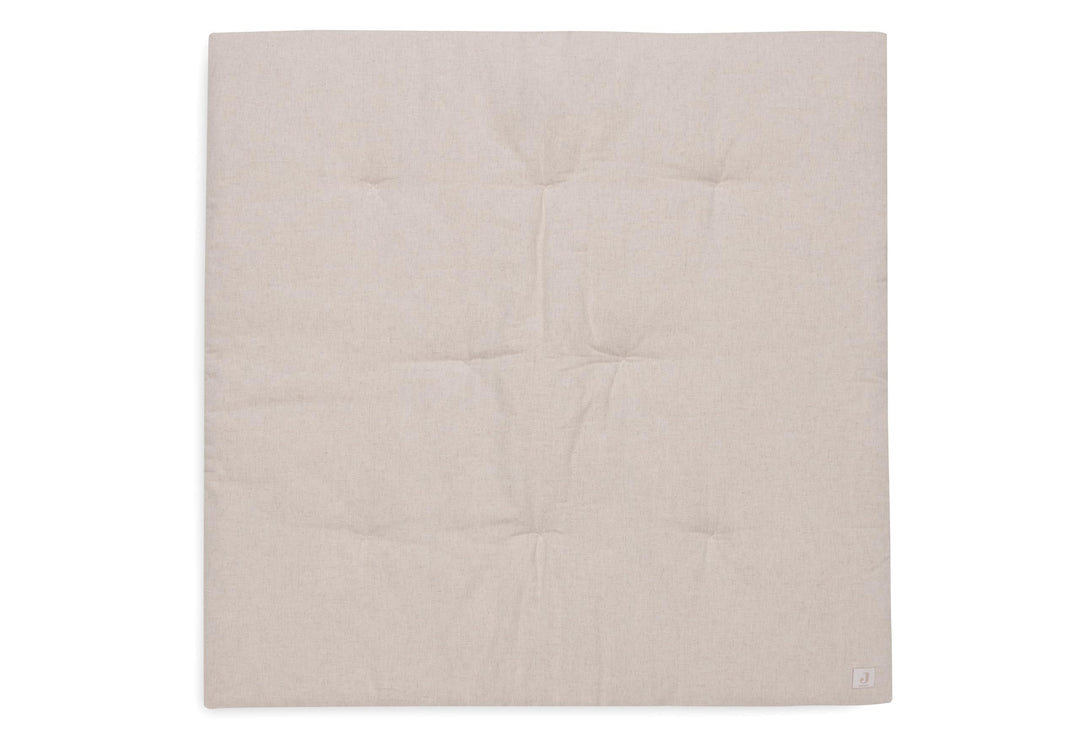 Jollein Krabbeldecke für Baby - Harvest Natural - 70% Baumwolle, 30% Leinen - Laufgittereinlage - 10