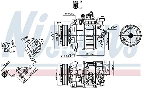 NISSENS 89052 Kompressor, Klimaanlage