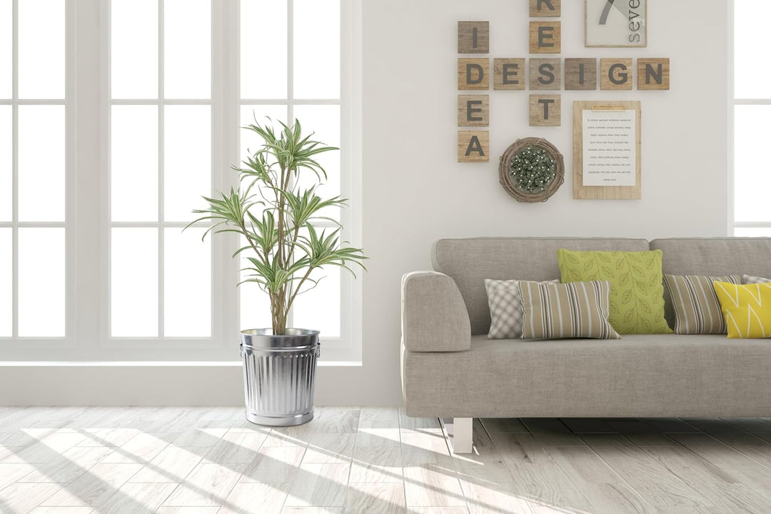 Jinfa 2er-Set Retrodesign Mülleimer mit Griffen und Deckel + 50 Müllbeutel | Zink | 18L 2 Mülleimer