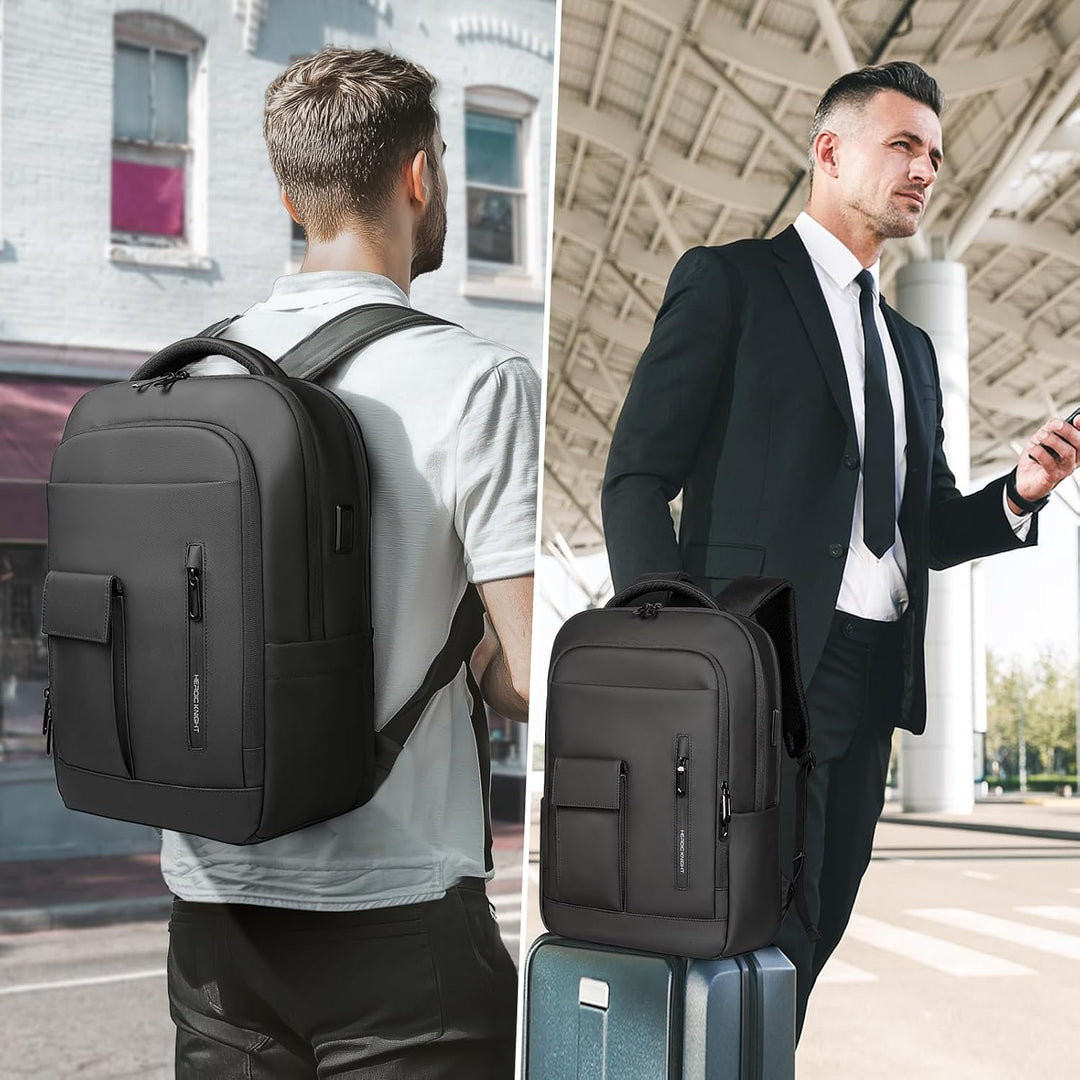 Business Rucksack Herren, Laptop Rucksack Herren für 16 Zoll Notebook | USB-Ladeanschluss, Laptopfac