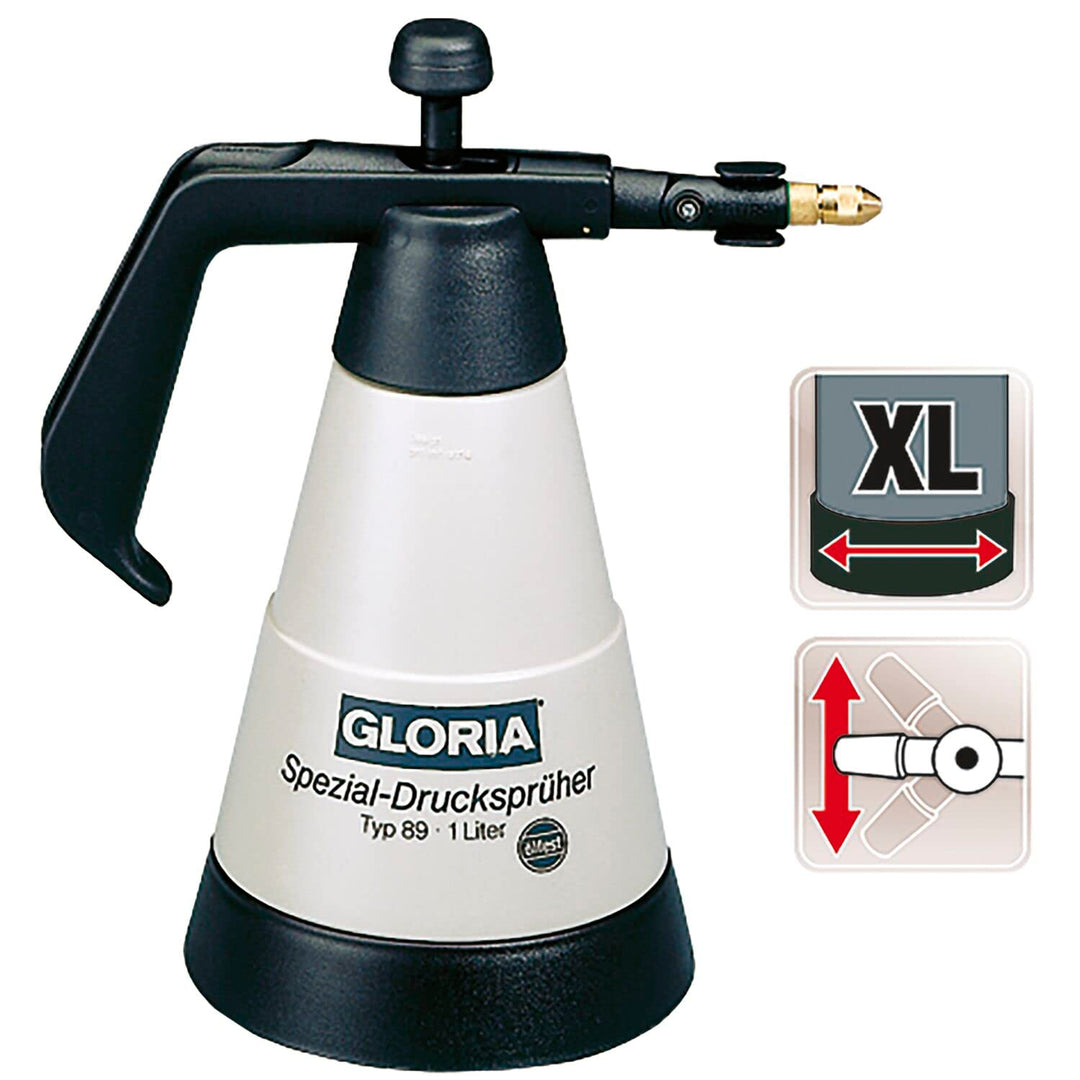 GLORIA Spezial-Drucksprühgerät Typ 89, 1L und Ölfest 1,45L Ölbeständig Single, 1,45L Ölbeständig Sin