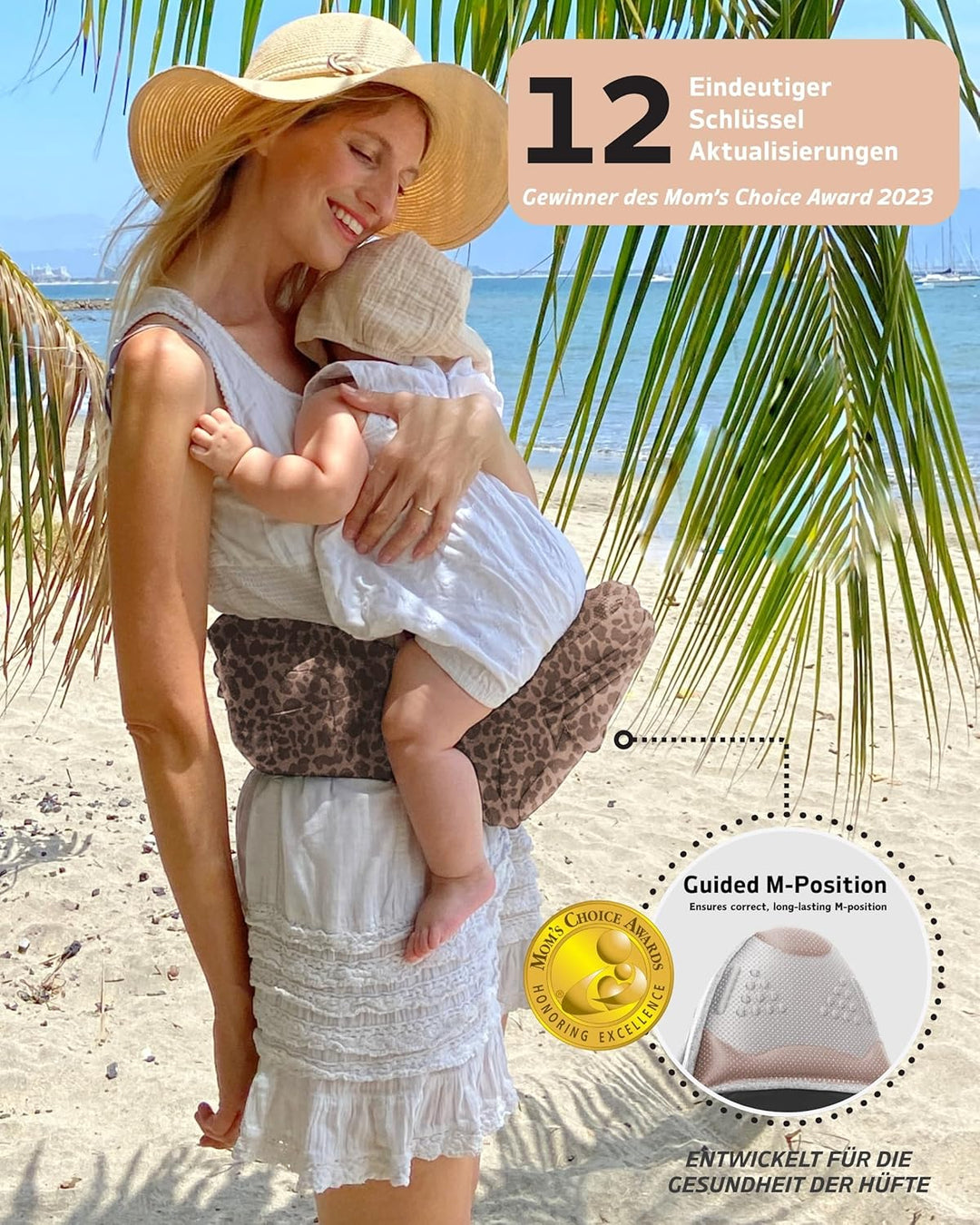 Hüfttrage mit Verlängerung & Baby Hüftsitz - Mom's Choice Award Gewinner, Sicherheitsgeprüfte Hüfttr