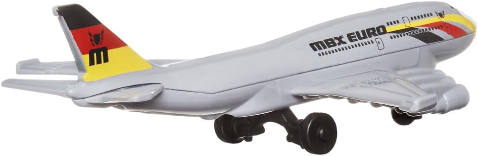 Matchbox Sammlerstück Druckguss Metall Sky Busters MBX 6-2 Airliner Flugzeug - HVM39 - Silber Passag