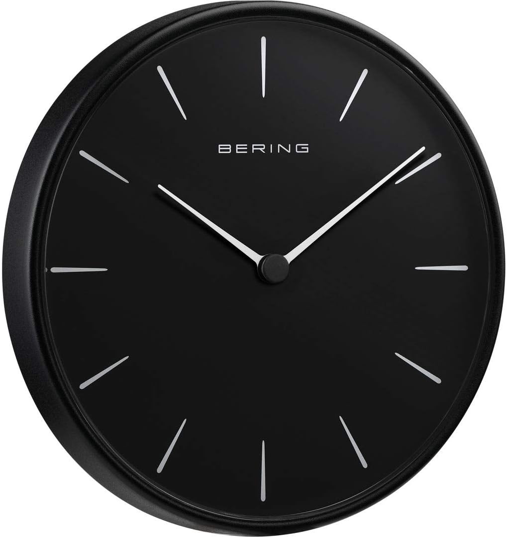 BERING Damen und Herren Wallclock Quarz Movement - Home Decor Collection mit Kunststoff Glas 90162-2
