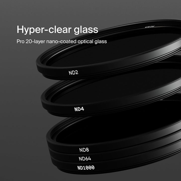Urth 52 mm ND2, ND4, ND8, ND64, ND1000 ND Filter Kit (Plus+) 52mm, 52mm