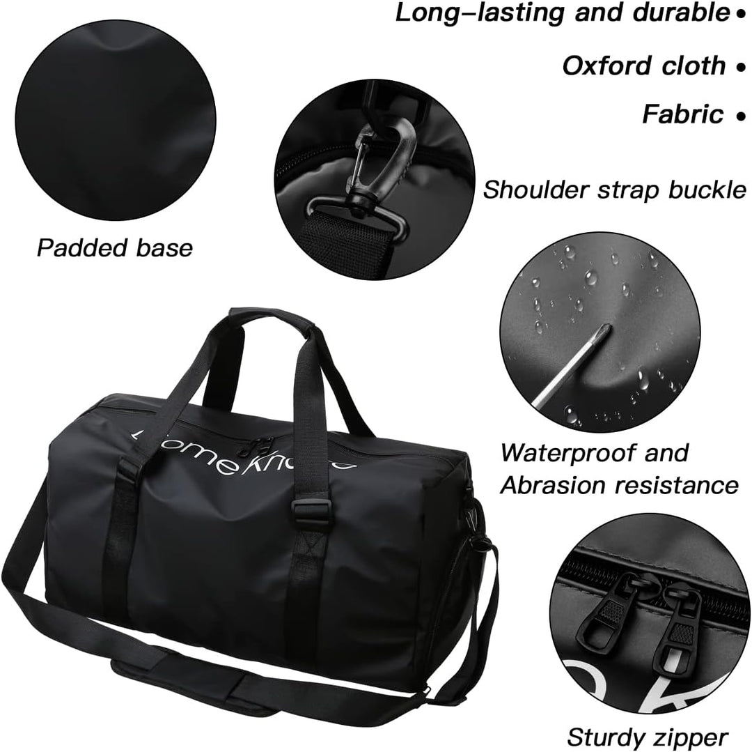 Sporttaschen Herren, Sporttasche Damen, mit Schuhfach und Nassfach, Reisetasche und Handtaschen, Tra