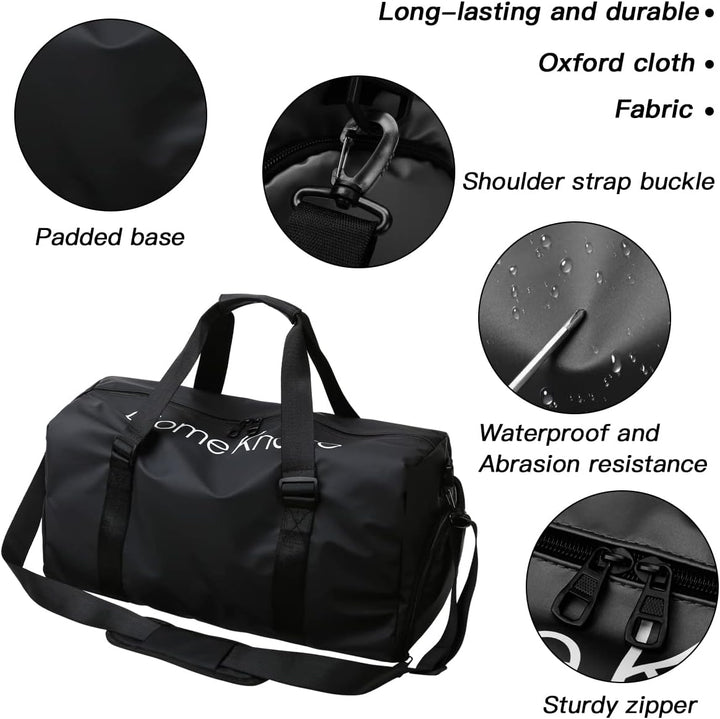 Sporttaschen Herren, Sporttasche Damen, mit Schuhfach und Nassfach, Reisetasche und Handtaschen, Tra