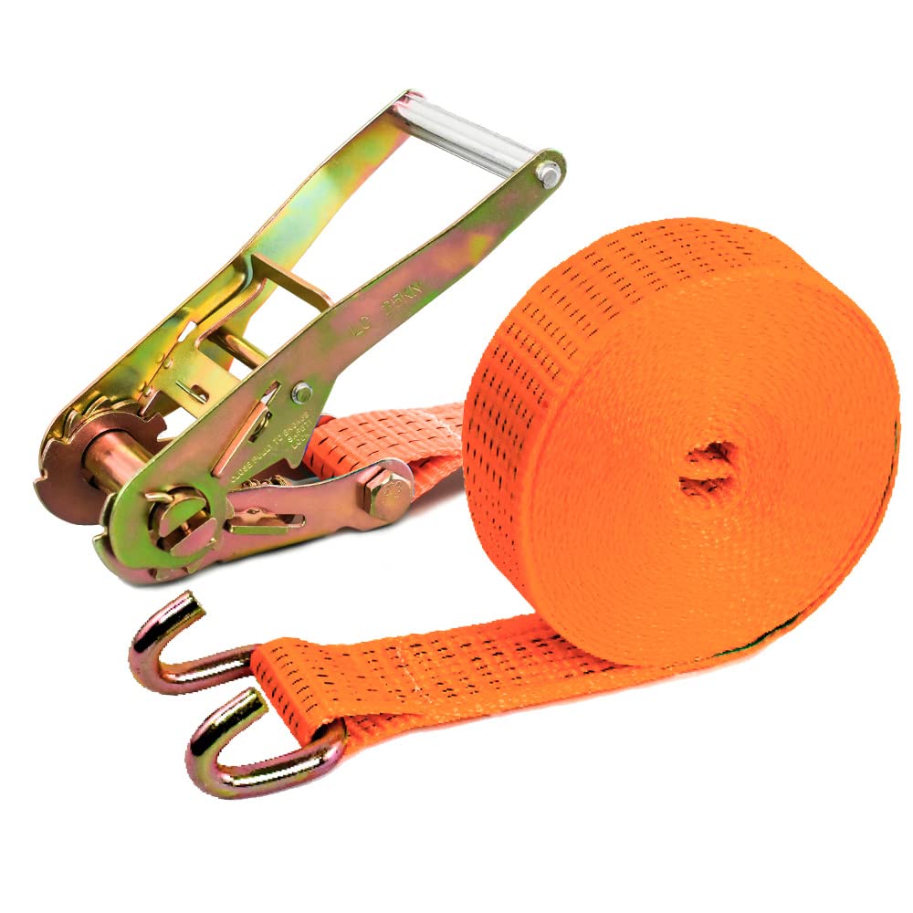 PONSA R50GC - Spanngurt mit Ratsche 8,5 Meter (8m + 0,5m) mit geschlossenem Haken – Zurrgurt - Ratsc