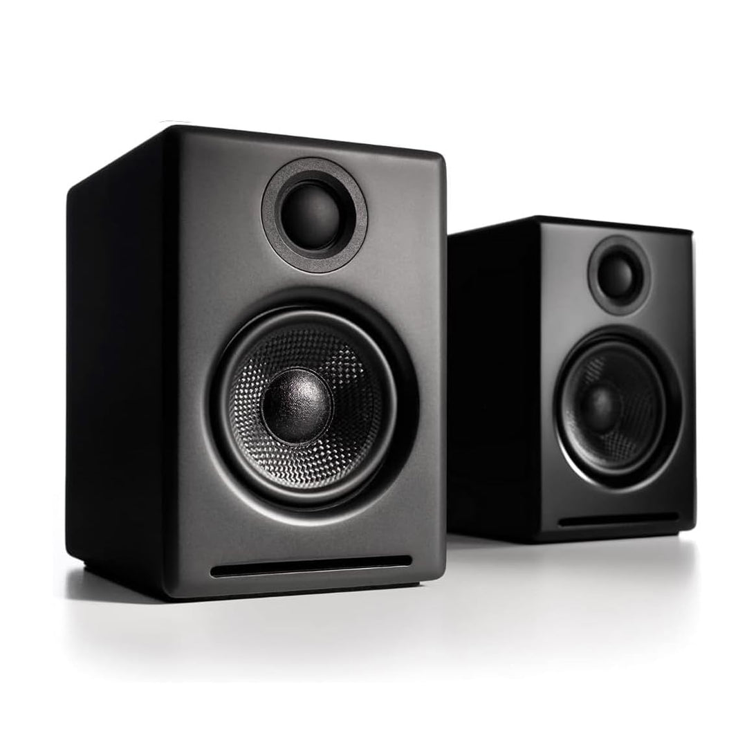 Audioengine A2+ 60W Aktiver Desktop-Lautsprecher | Integrierter DAC & Analogverstärker | Direkter US