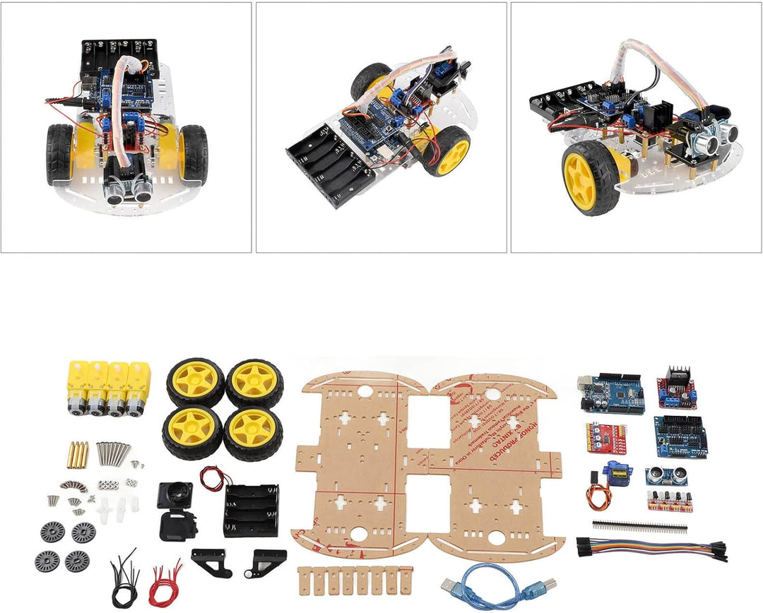 Smart Car Chassis Kit, Smart Robot Car Chassis Kit Tracking Motor Robot Smart Car Plattform für Kind