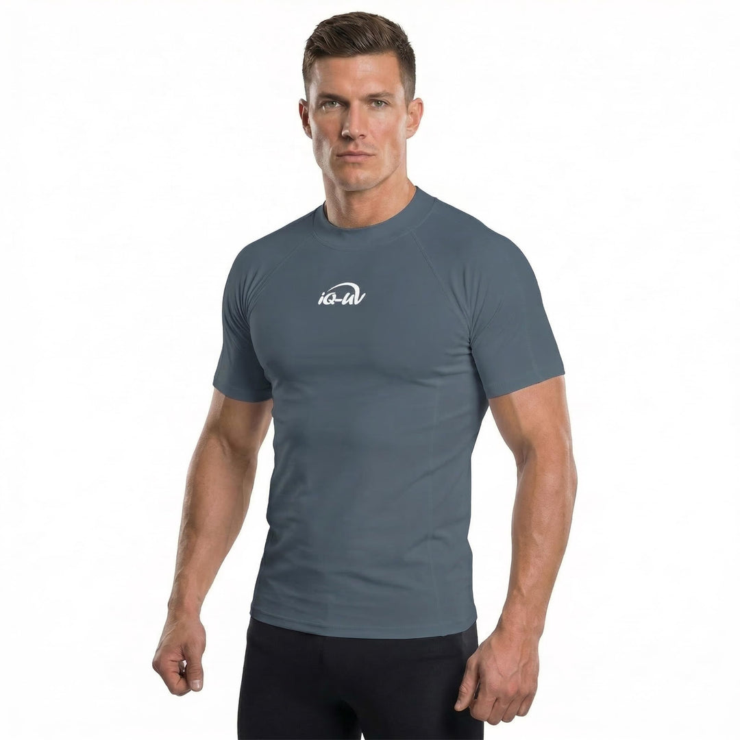 iQ-UV Shirt Herren Slim Fit Grau (Ash) S, Grau (Ash) S