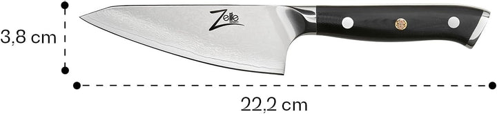 Zelite® Honesuki Damastmesser, Scharfes Küchenmesser 11,4 cm, Japanisches Messer für Zuhause & Gastr