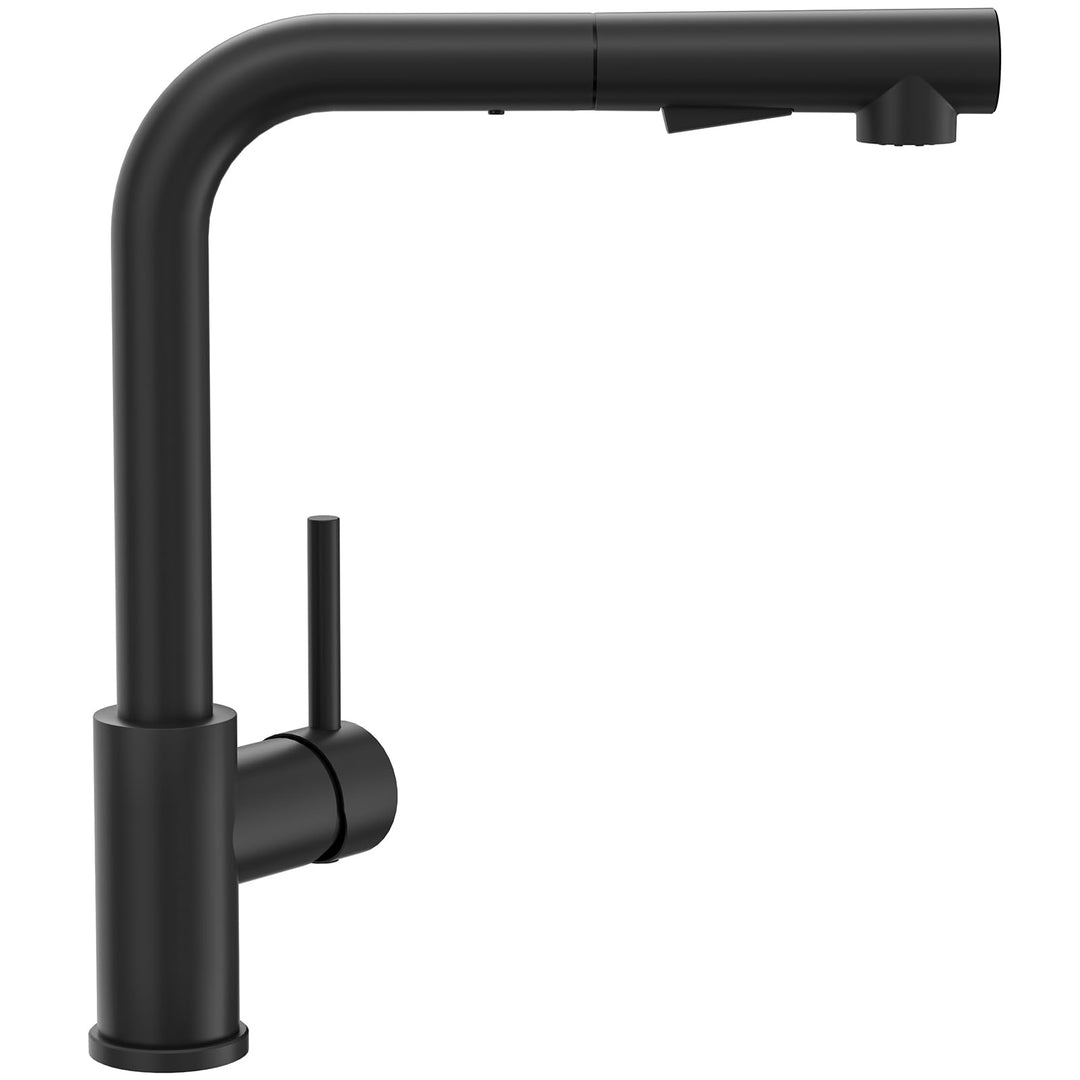 CECIPA Wasserhahn Küche Schwarz, Küchenarmatur mit Brause Ausziehbar, Hochdruck ArmaturKüche, Mischb