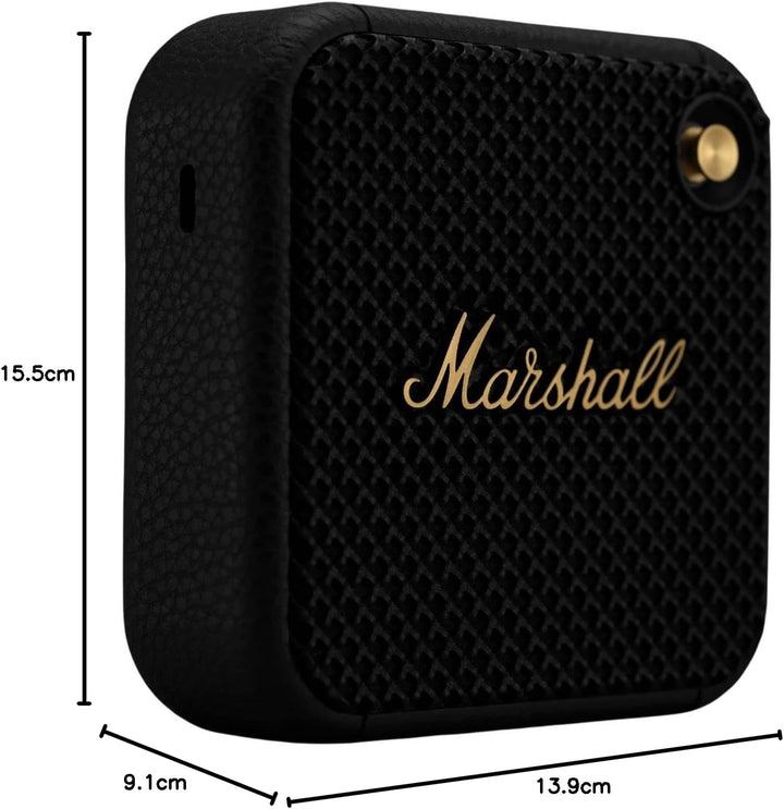 Marshall Willen Bluetooth-Lautsprecher, kabellos, über 15 Stunden Spielzeit, wasserdicht nach IP67,
