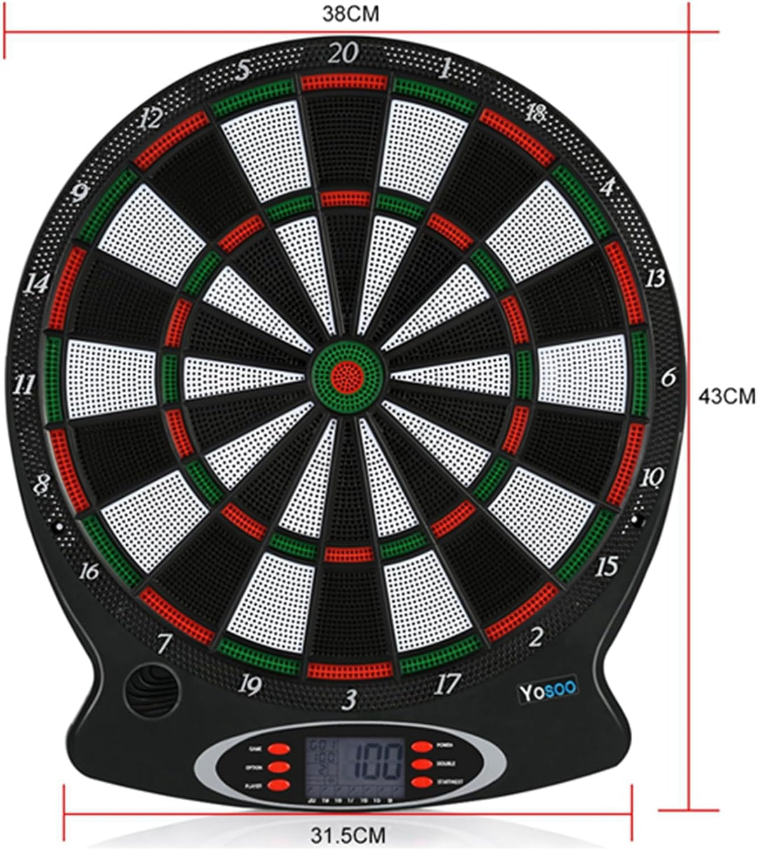 Elektronische Dartpfeile mit 6 Darts, elektronische Dartscheibe, geeignet für Partys und Spielabende