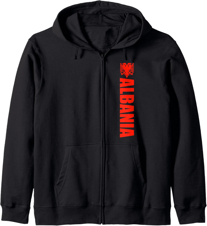 Red Albanian Eagle Clothes Proud Republic Of Albania Kapuzenjacke
