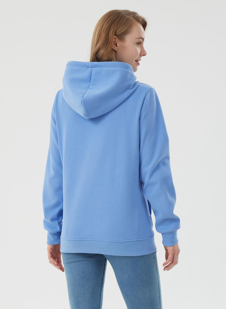 Newbestyle Damen Jacke Sweatjacke Hoodie Oberteile Kapuzenpullover Blauer See XS, Blauer See XS