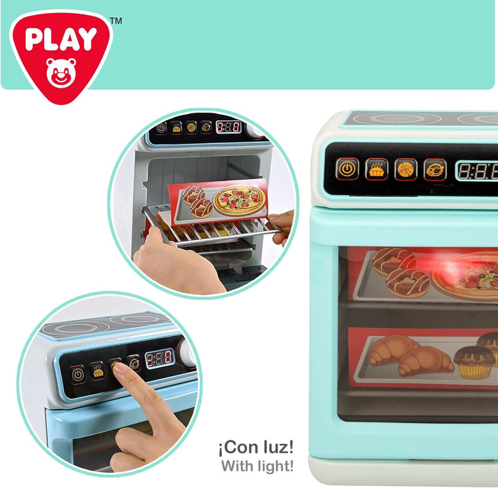 ColorBaby Play 46901 Spielzeugofen mit Lichtern und Geräuschen für Jungen und Mädchen, Mein erster O