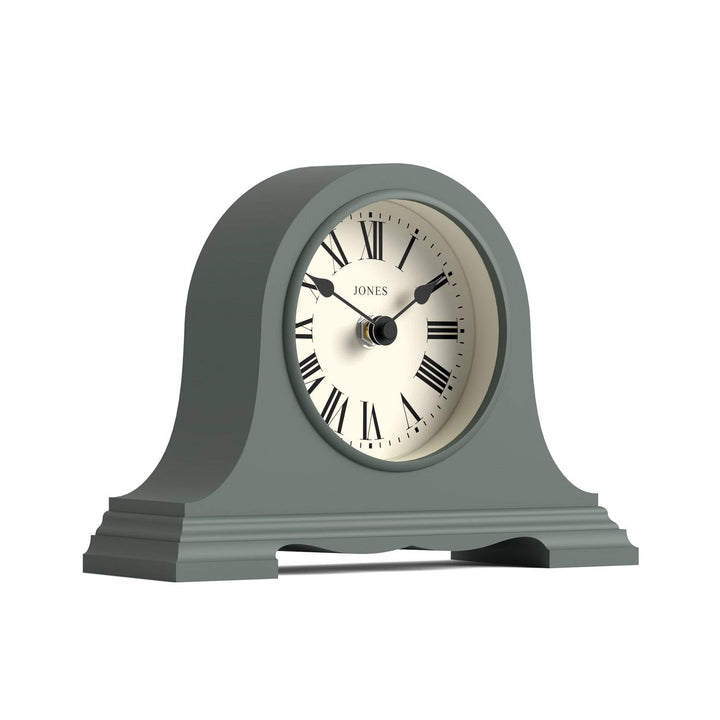 JONES CLOCKS® Speakeasy Tischuhr | Klassisches Napoleon|Hut|Design | Grün | Römische Ziffern | Tradi