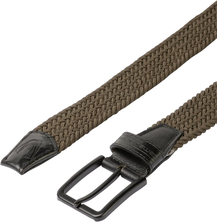 camel active Herren Flechtgürtel mit Lederdetails S Oliv, S Oliv