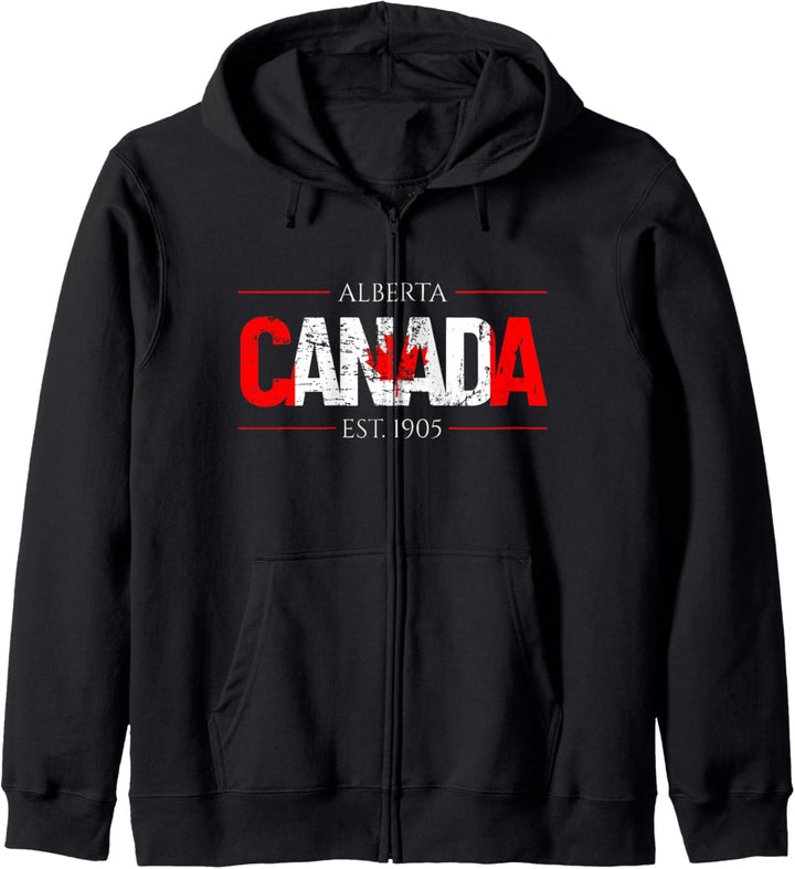 Kanada Alberta Stolzes kanadisches Kapuzenjacke