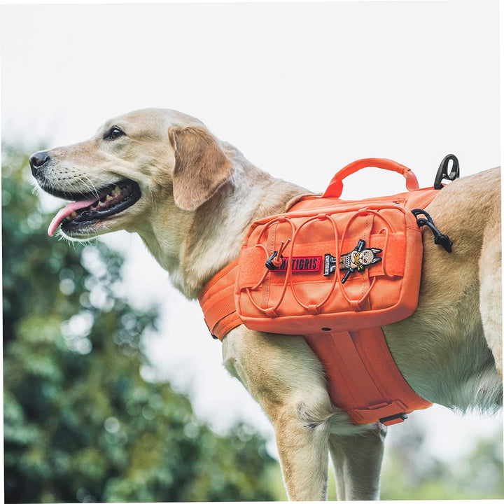 OneTigris Mammoth Hunderucksack 2.0 Version Reissen Camping Wandern Hundebackpack für M/L Grösse Hun