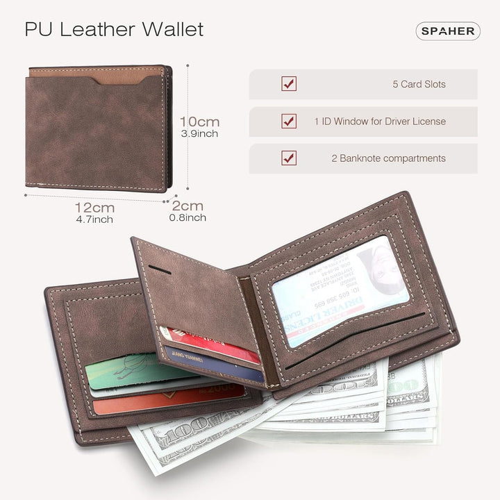 SPAHER Klein Umhängetaschen Herren Leder Herrentasche Schultertasche Handtaschen Männerhandtasche Ha
