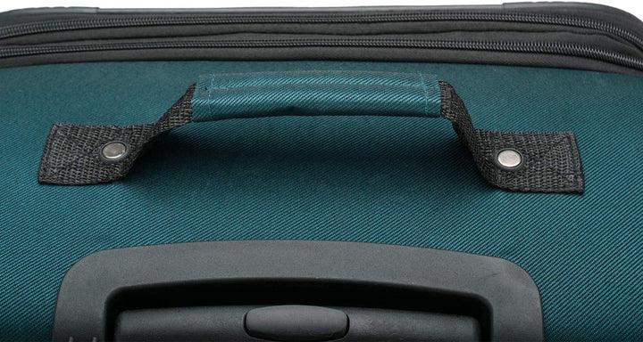 U.S. Traveler Aviron Bay Erweiterbares Softside Gepäck mit Drehrädern 3 Piece Luggage Blaugrün/ein H