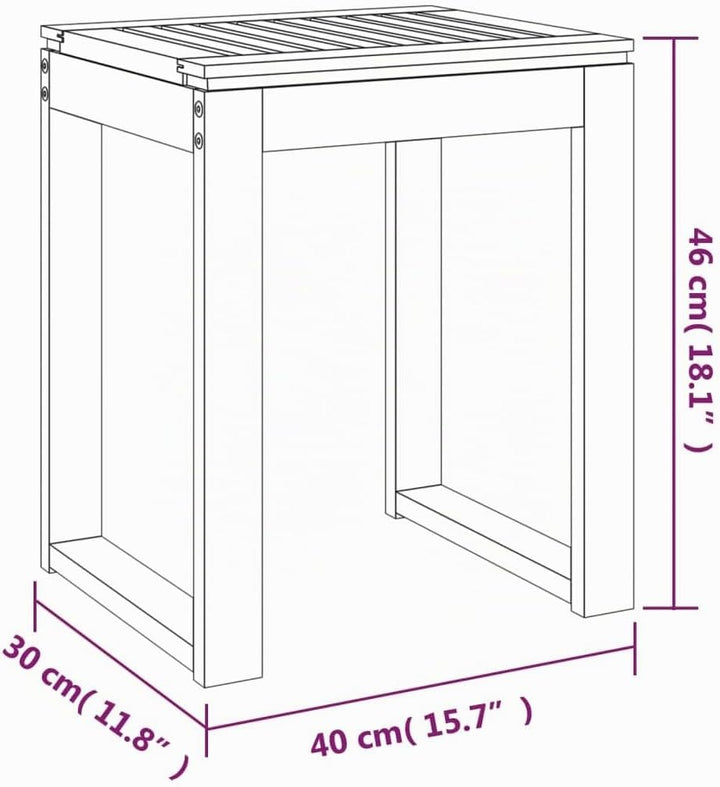 vidaXL Badhocker Duschhocker Duschsitz Duschstuhl Badestuhl Holzhocker Sitzhocker Hocker Stuhl Badez