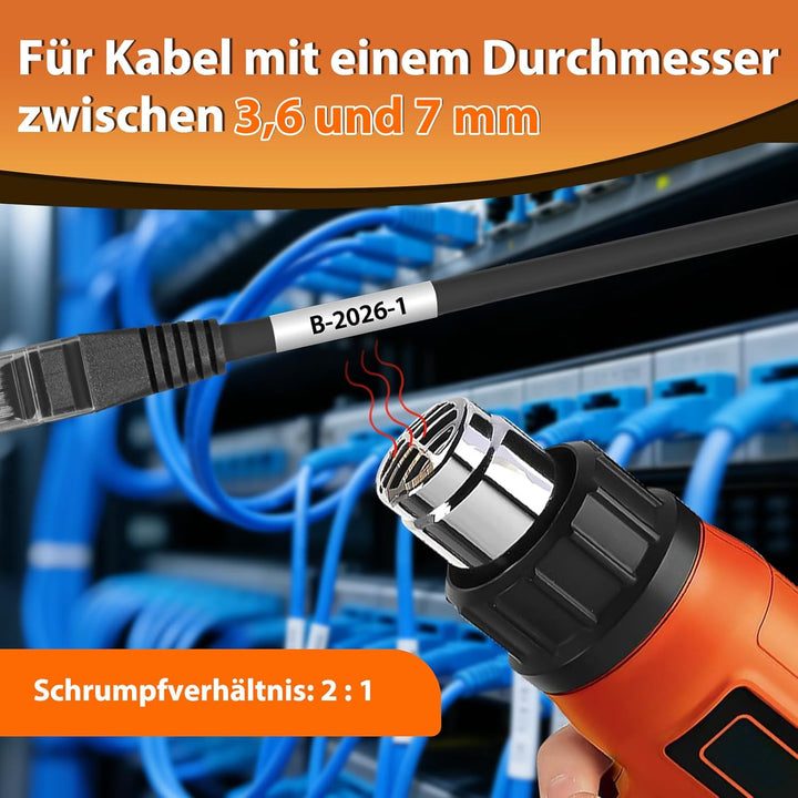 TZe HSe-231 HSe231 11.7mm Heat Shrink Tube Bänder Schriftband Schrumpfschlauch Kompatible für Brothe