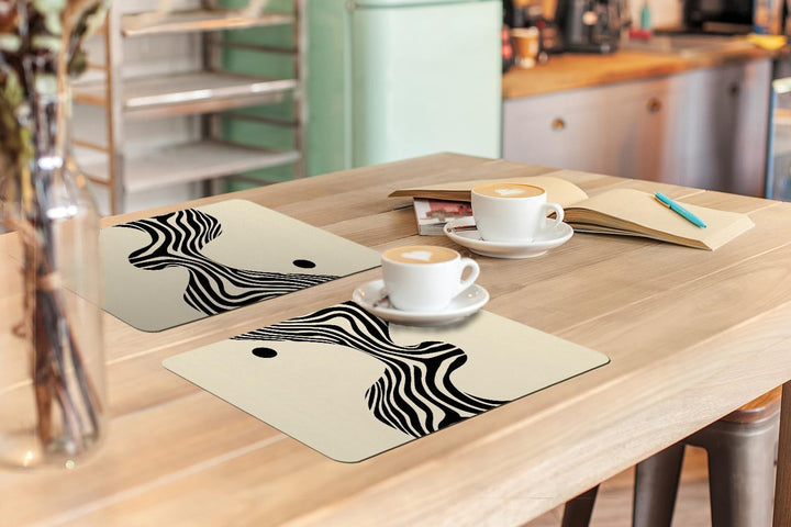 KitchenYeah© Platzsets Abwaschbar 6-Teilig 45x30 cm Tischsets Platzdeckchen Platzset Unterlage Tisch